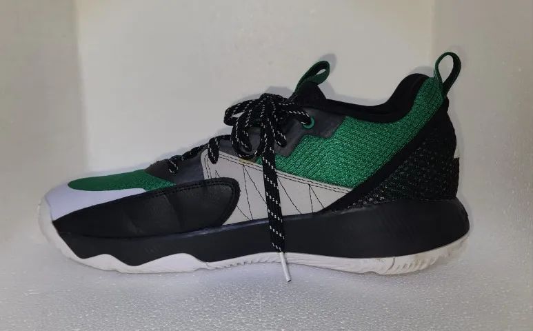 Tênis Basquete Adidas Dame Extply 2.0 - Verde+Branco 43 BR - Foto 4