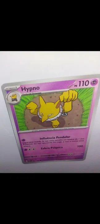 Carta pokémon original bem conservada 