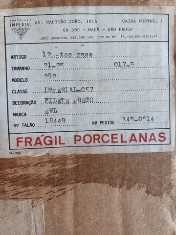 12 pratos porcelana imperial borda em prata - Foto 5