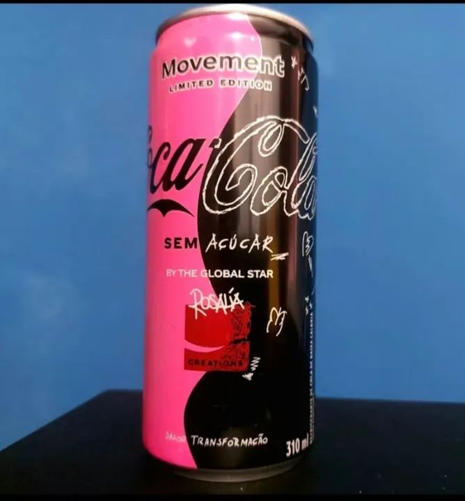 Lata Coca Cola Rosalía - Edição Limitada colecionável *LATA CHEIA*