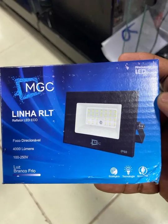 Refletor 50w 4000lumens 100-250v Elétrica  - Foto 2