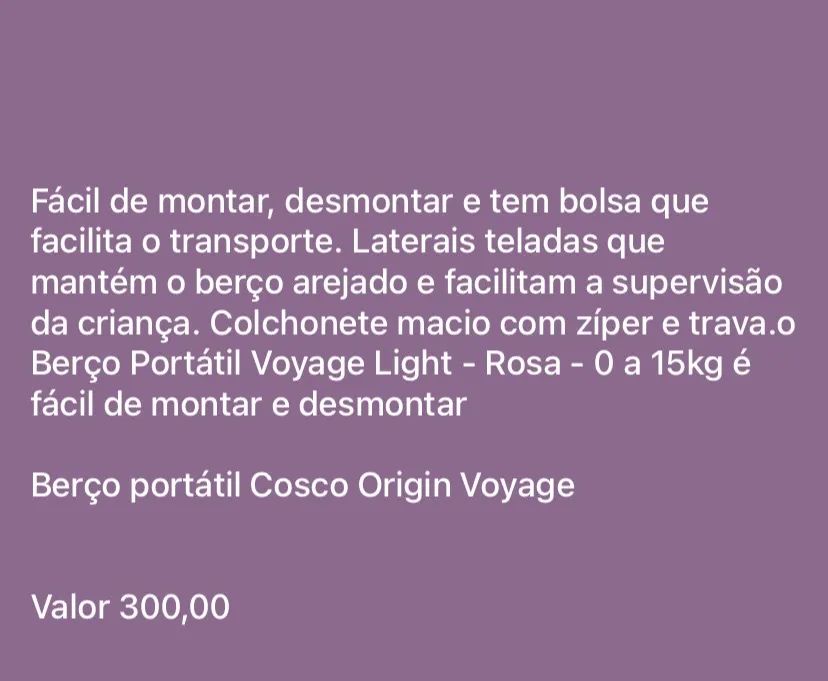 Berço portátil COsco Voyage  - Foto 4