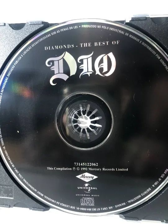 CD DA BANDA DIO COM O TITULO DIAMONDS - THE BEST OF DIO - Foto 5