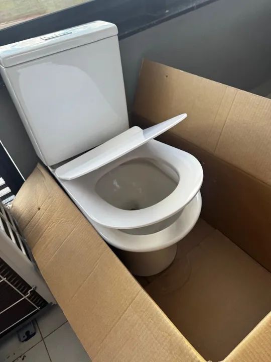 Kit Vaso Sanitário c/ Caixa acoplada e Assento Soft Close - Docol Lift - Usado por 2 meses - Foto 5