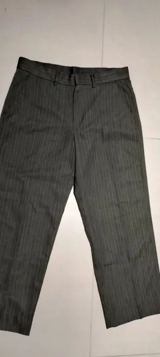 Calça social masculina 44 cinza listrada