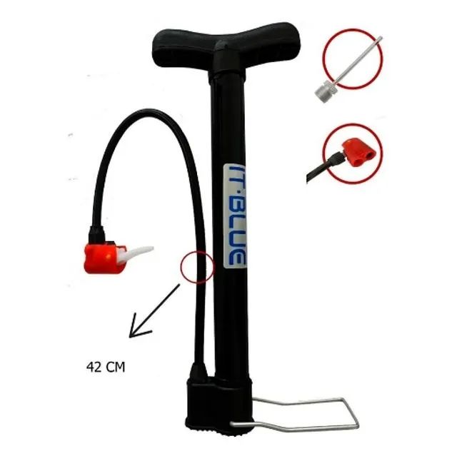 Bomba De Ar Encher Pneu Bike Bicicleta Moto Bola - 1037 - Foto 2