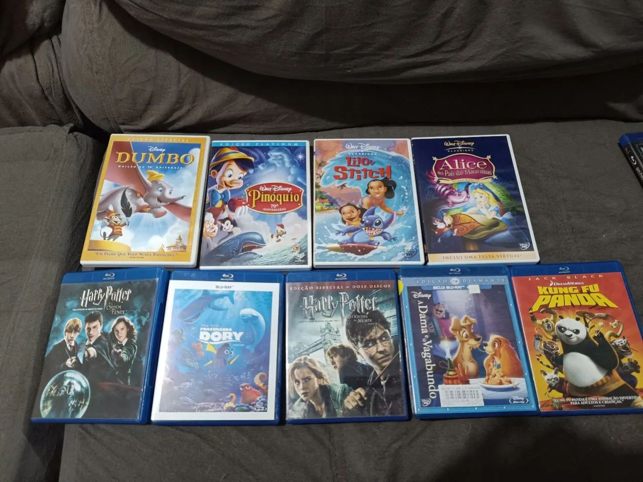 Lote de mídias dvds/ blu-ray