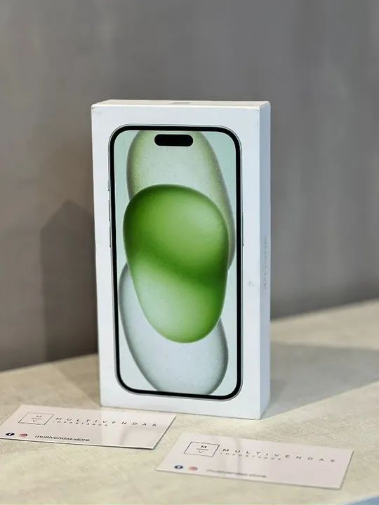iPhone 15 Verde Lacrado 1 Ano de Garantia