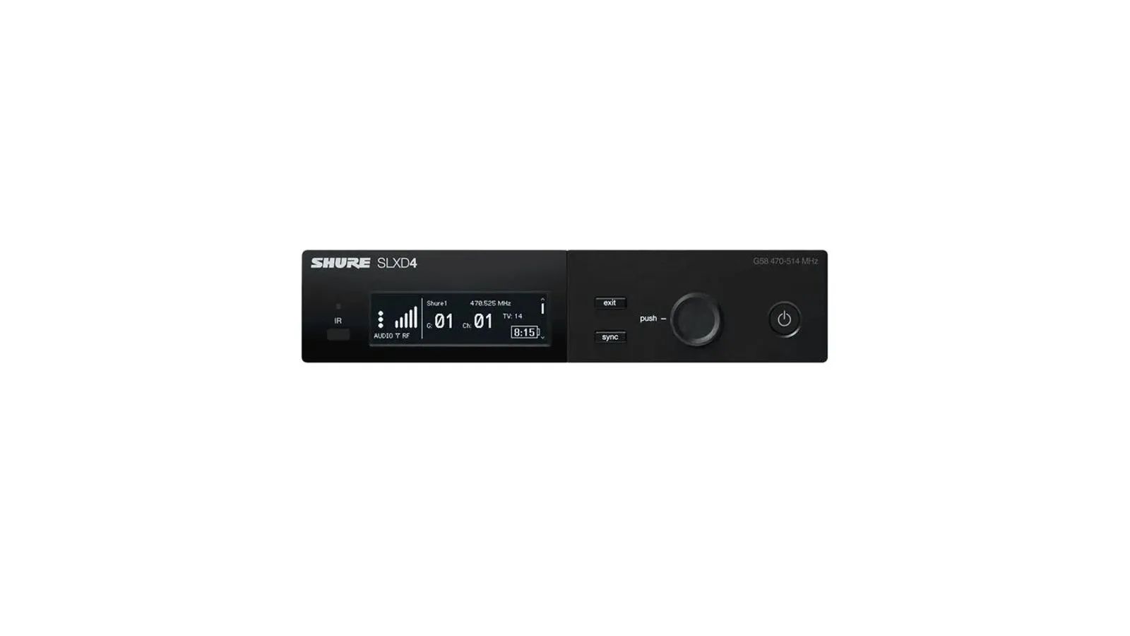 Receptor Microfone Sem Fio 32 Canais Shure SLXD4BR-G58 - Foto 3