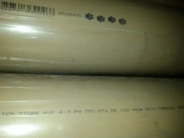 Tubo Pvc Soldável, Joelhos e Reduções 110 mm Tigre/Amanco, Barras C/6 Metros, Passa Cartão - Foto 2