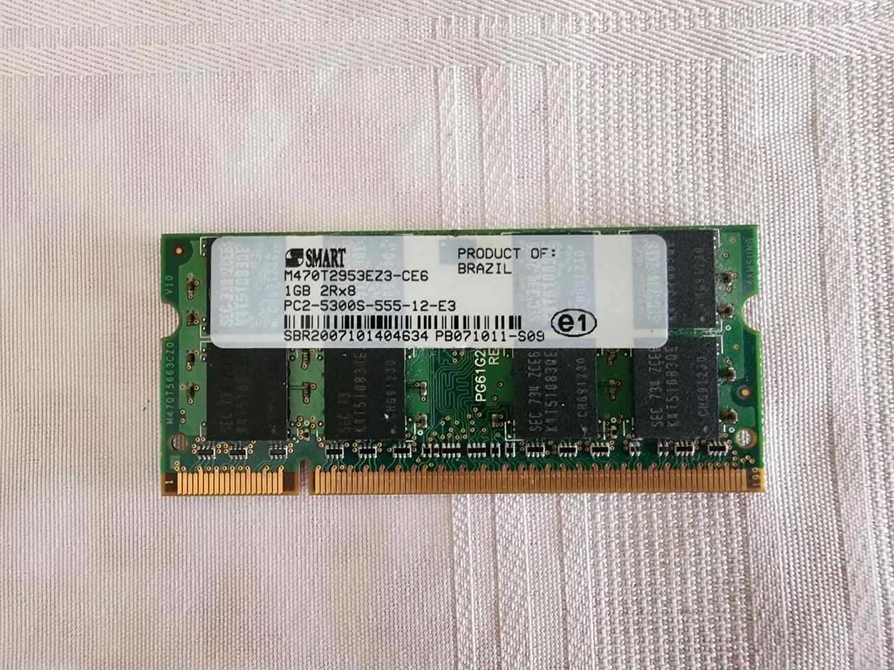 Memória RAM Smart DDR2 1BG notebook