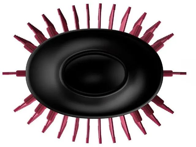 Escova Secadora Modeladora Gama Glamuor Pink Brush 3D 1200w 220v - Foto 2