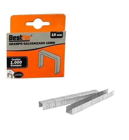 Grampo Galvanizado 10mm Bestfer Bfh1774 1000un 71g - Foto 2