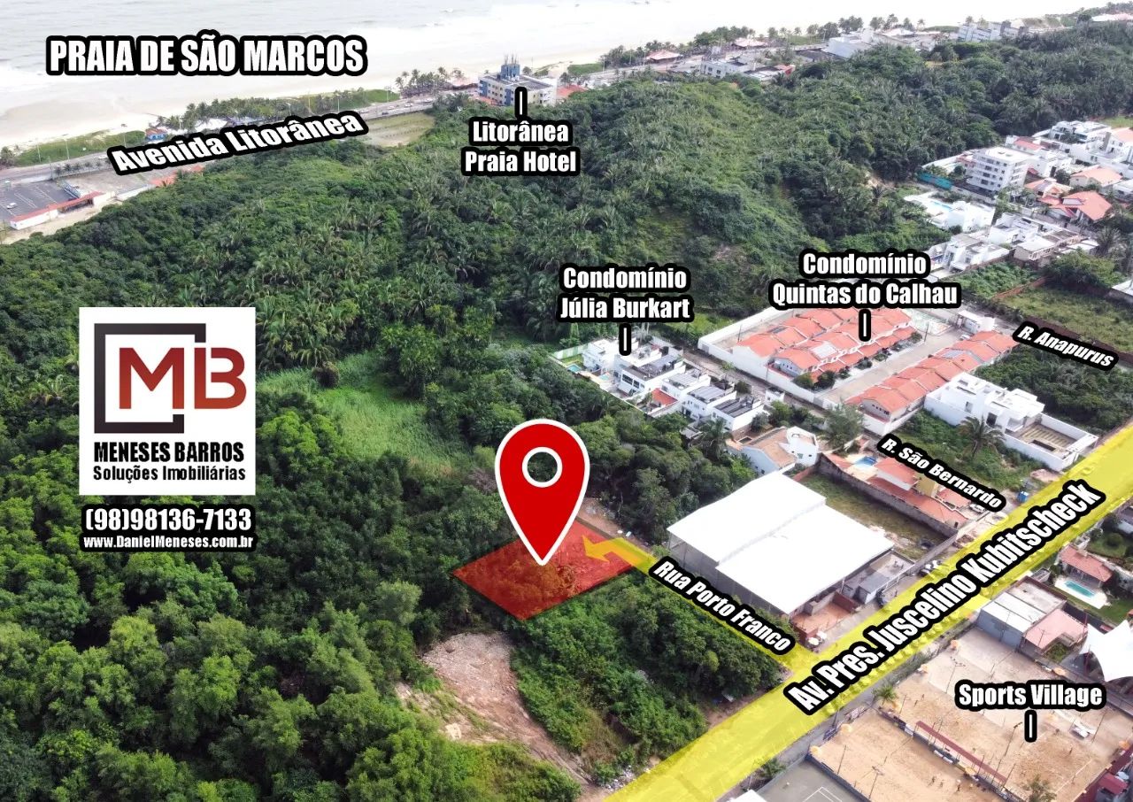 Terreno no Quintas do Calhau | 978m² | Leia a descrição | Daniel Meneses