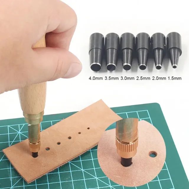 Perfurador manual de couro - Foto 3