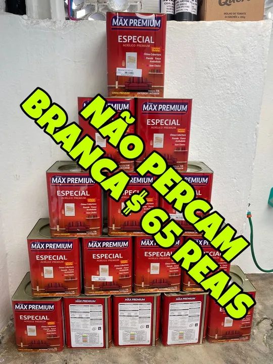 Tinta em promoção  branca por apenas $$ 65 reais  - Foto 5