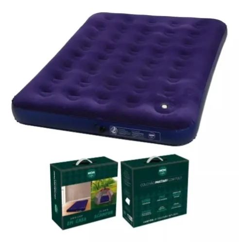 Colchão Inflável Casal Com Inflador Acoplado Multiuso Mor - Foto 2
