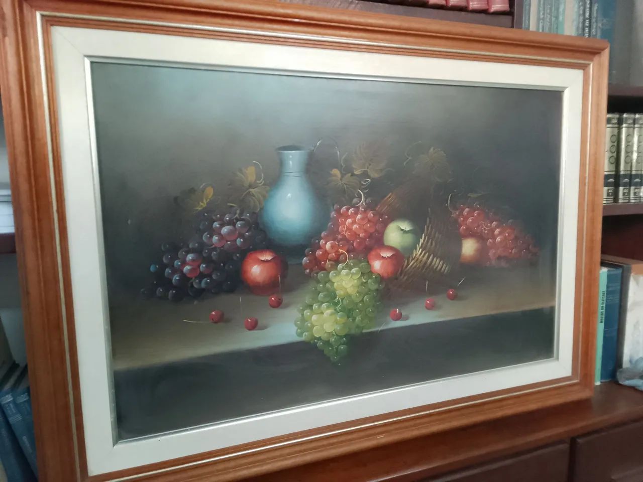 Quadro Natureza Morta com Frutas e Vaso - Foto 2