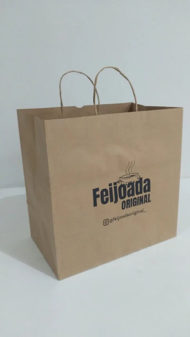 Sacola de Papel Kraft Personalizada  - Foto 2