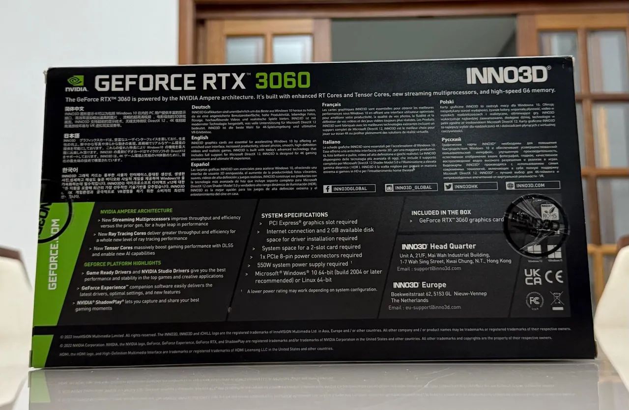Placa de Vídeo INNO3D GeForce RTX 3060 Twin X2 OC 12GB GDDR6 - Foto 5