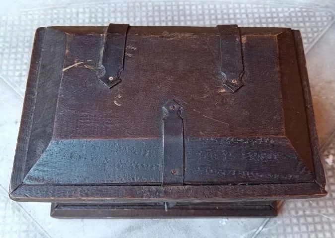 Caixa De Madeira Antiga Rara P/ Jóias Modelo Bau Otimo Estado - Foto 2