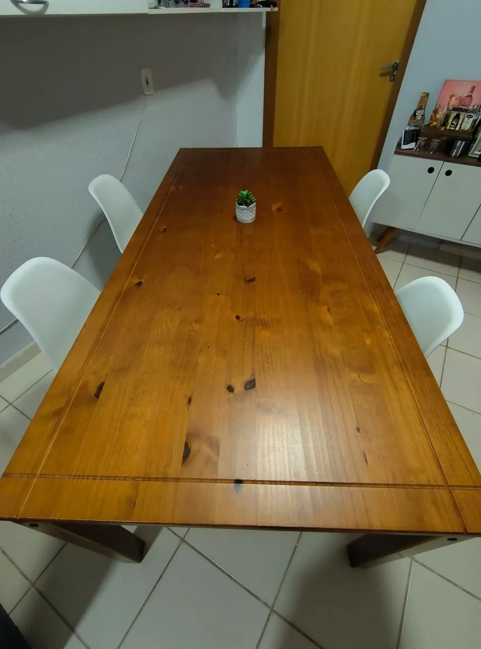 Mesa de Jantar em Madeira Maciça - Foto 2
