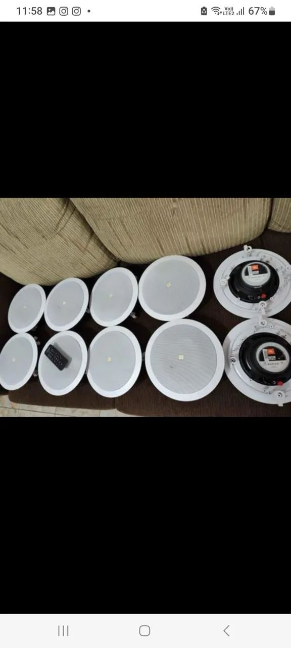 Kit Som Ambiente + 10 Arandelas JBL  - Foto 4