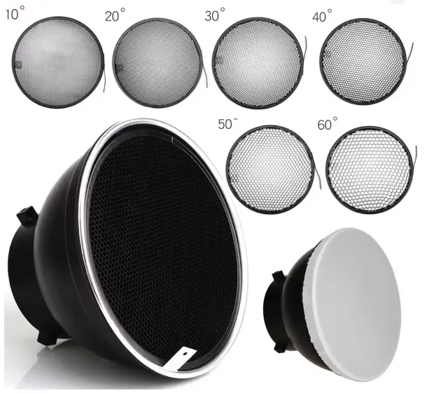 Difusor refletor padrão - bowens c/ colmeia