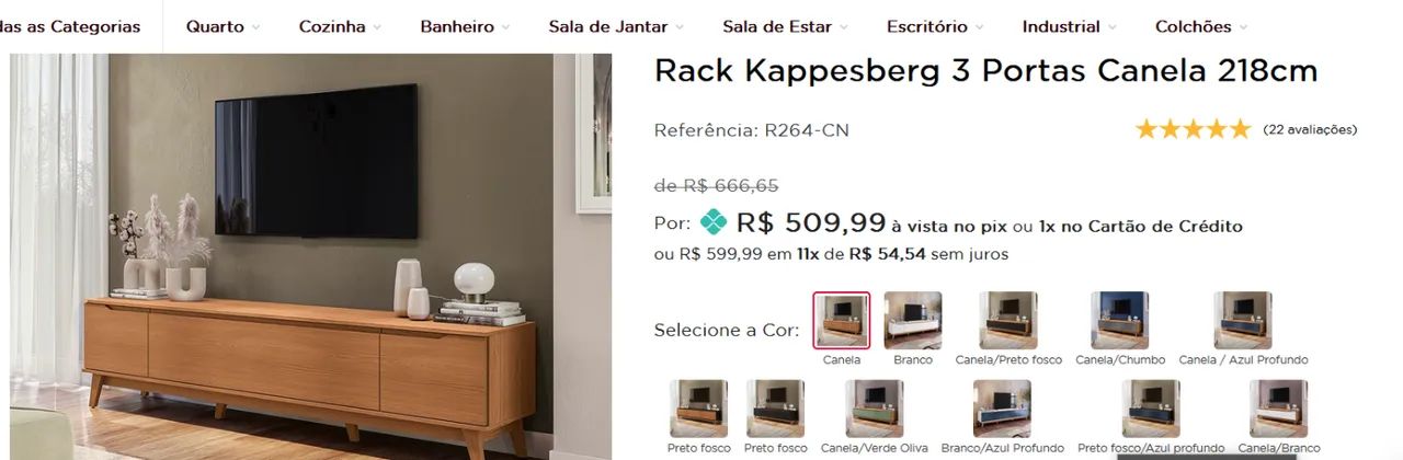 Hack Kappesberg 3 Portas Cor Canela