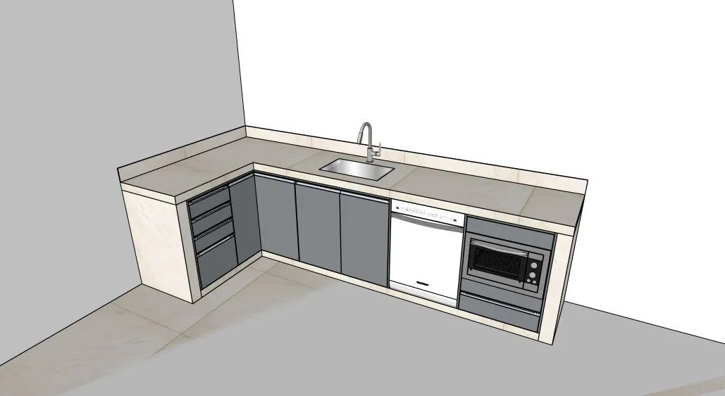 Projeto 3D de móveis sob medida