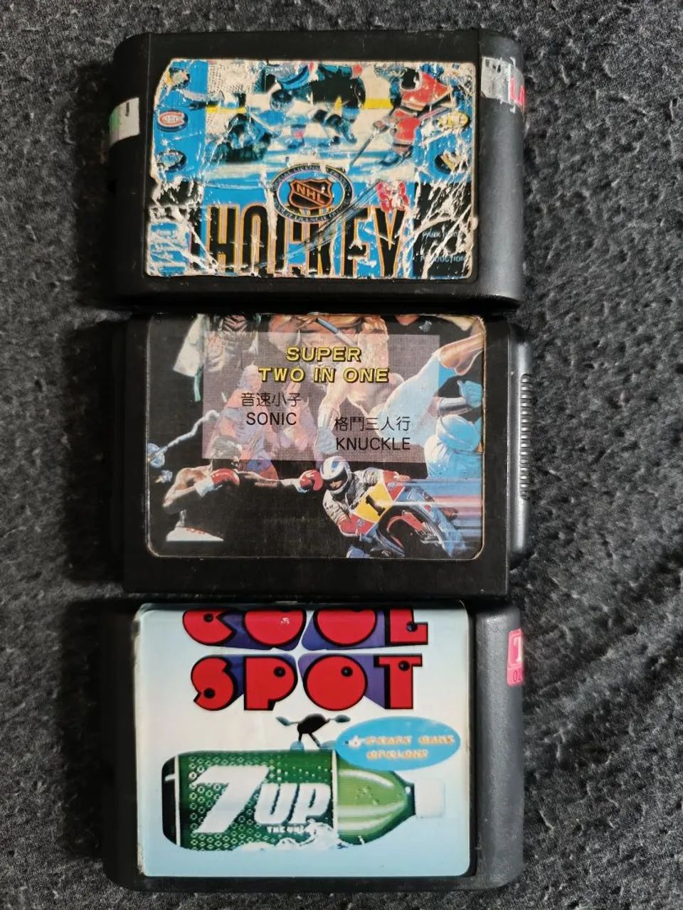 3 fitas de mega drive 