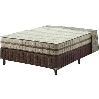 Cama Box Casal + Colchão de Molas