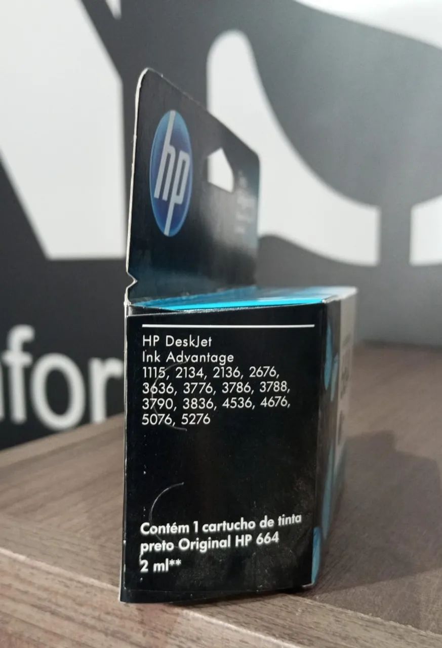 Cartucho Original HP 664 Preto  - Foto 2