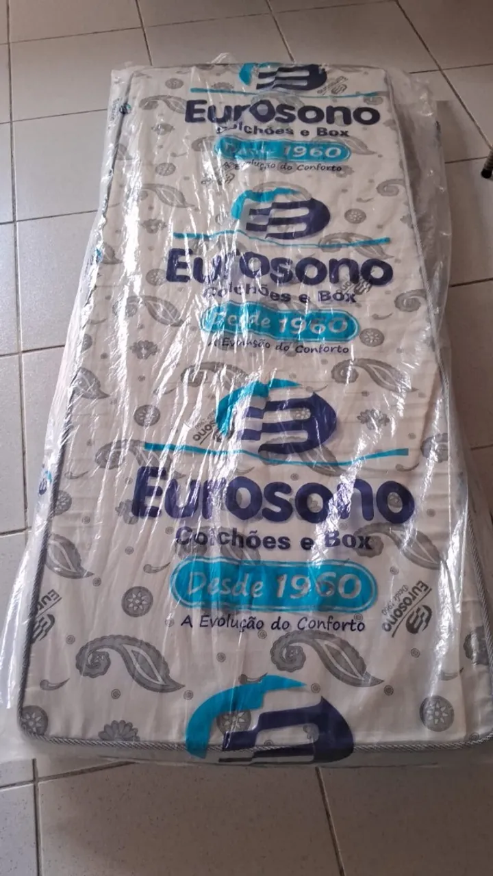 Colchão de solteiro da Eurosono, espuma, solteiro, tamanho padrão. Leiam minunciosamente
