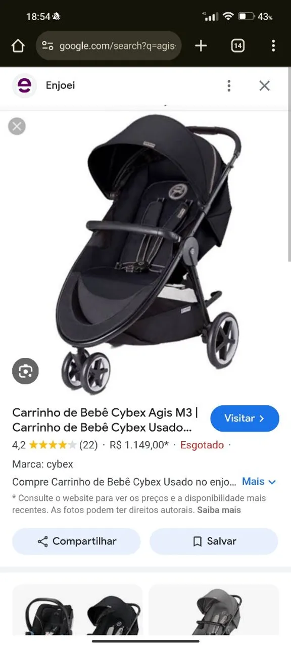 Carrinho de Bebê Cybex Agis M3
