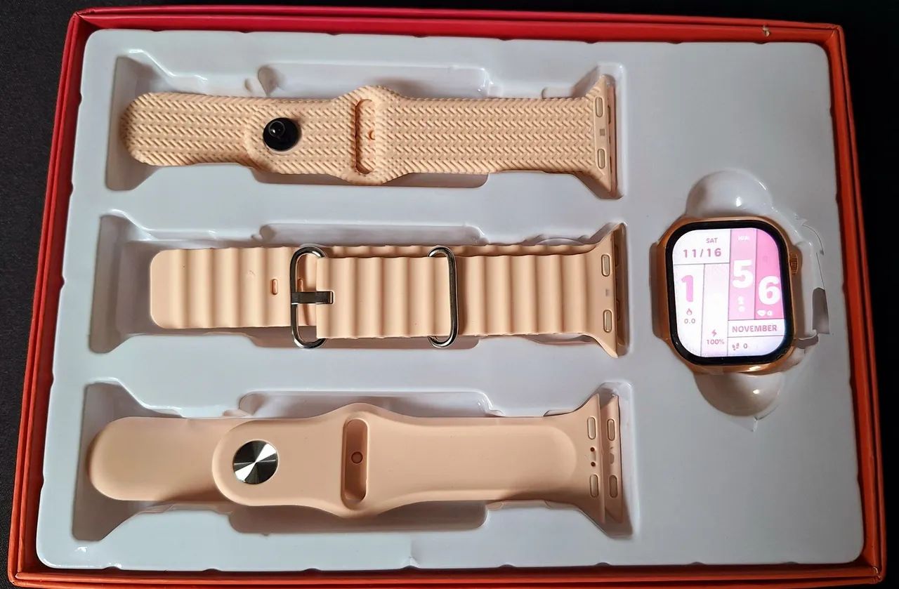 ÚLTIMO PROMOÇÃO!! SMARTWATCH PEQUENO COM 3 PULSEIRAS, AMOLED E NFC PARCELO SEM JUROS! - Foto 5