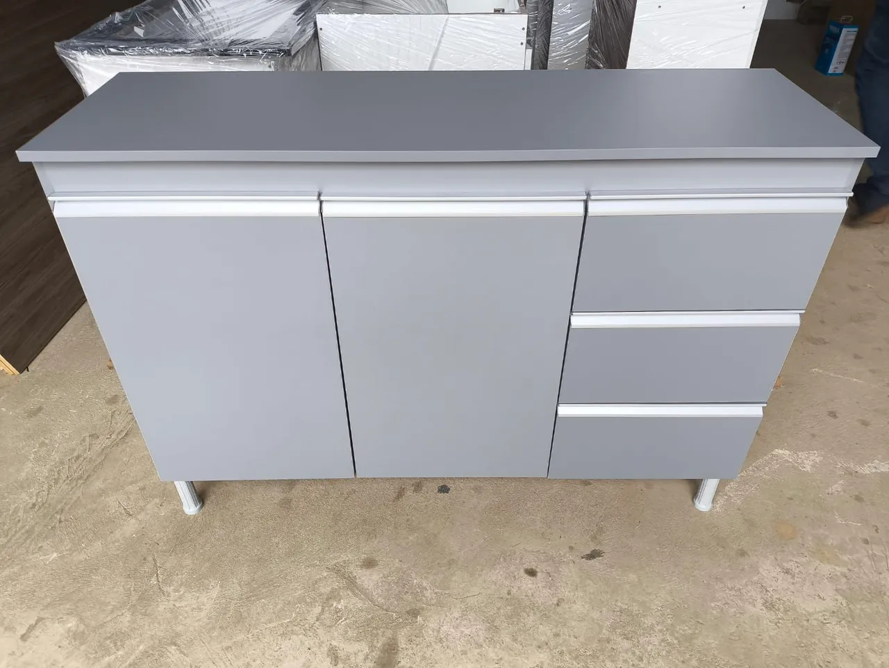 Balcão 1,20 com tampo 100% mdf - NOVO - ENTREGAMOS