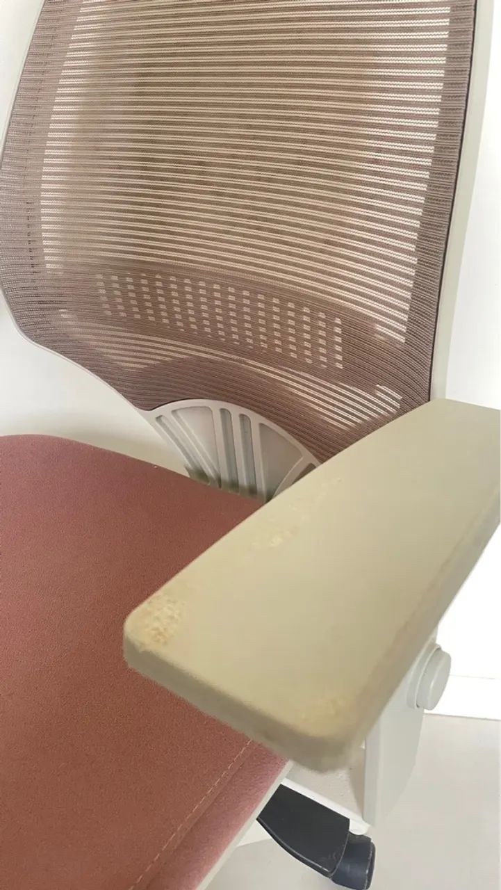 Cadeira de Escritório Giratória com Encosto em Malha no Marelli You 203 rosé - Foto 3