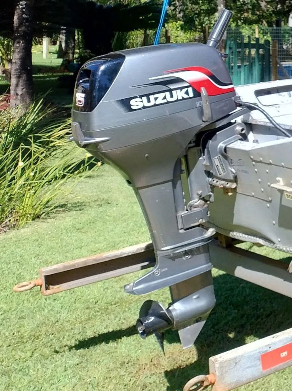 BARCO 5M, MOTOR Suzuki 15 HP Eletrico, CARRETA - Foto 3