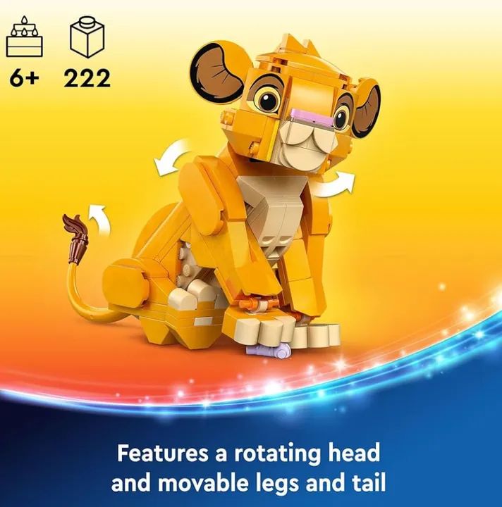 Lego Disney LACRADO - Simba, O Rei Leão - 43243 - Foto 4
