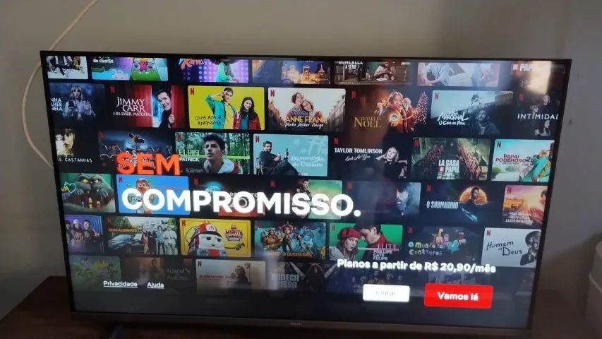 Smart Tv 43 Full Hd 43'' Google Philips 110v/220v pouquissimo usada urgente!