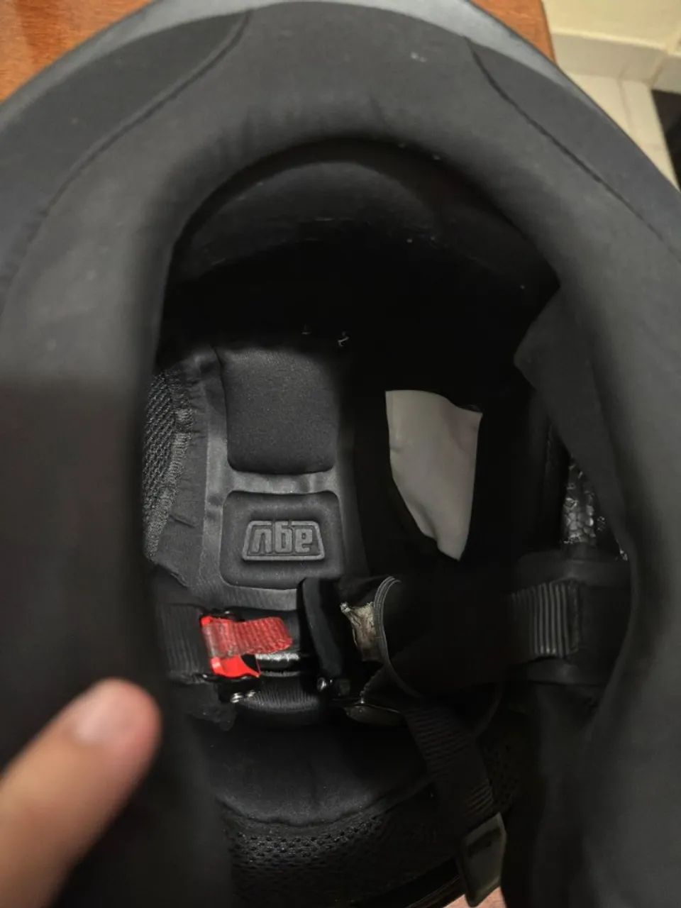 Capacete AGV Original Com Óculos Interno - Foto 4
