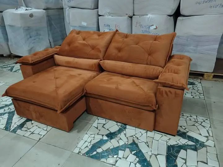 Sofá retrátil 2.30m  e Reclinável Luxuoso em promoção  - Foto 3