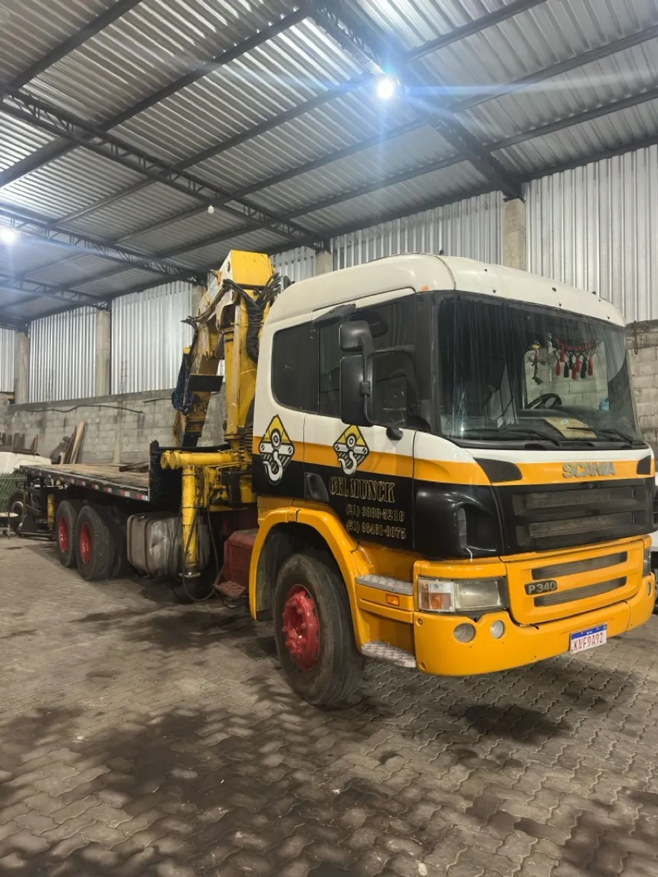 Caminhão Scania P340 munck PHD 62007 não MADAL argos ING PALFINGER 
