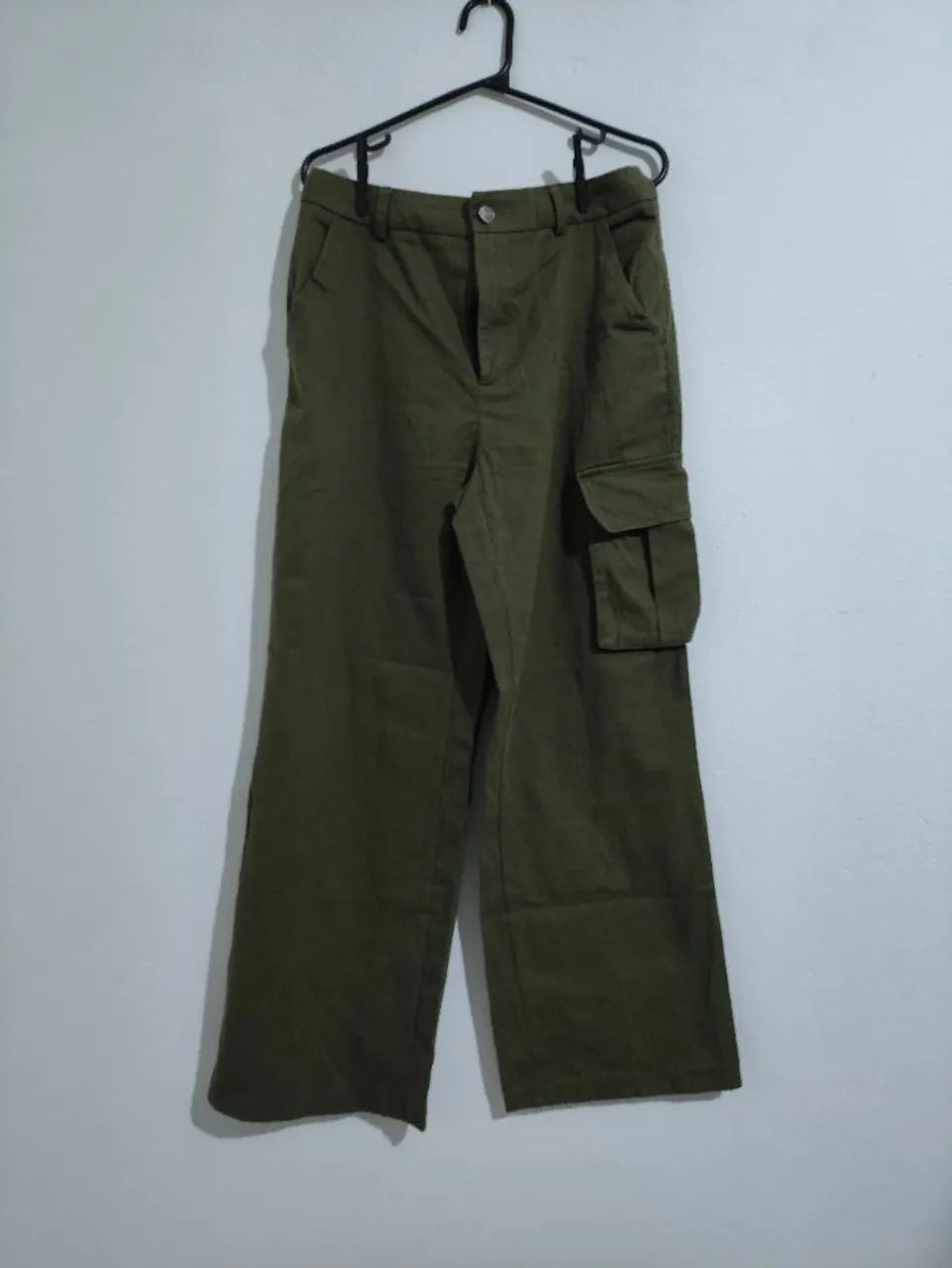 Calça Cargo Verde Militar | Utilitária | Calça folgada | tática 