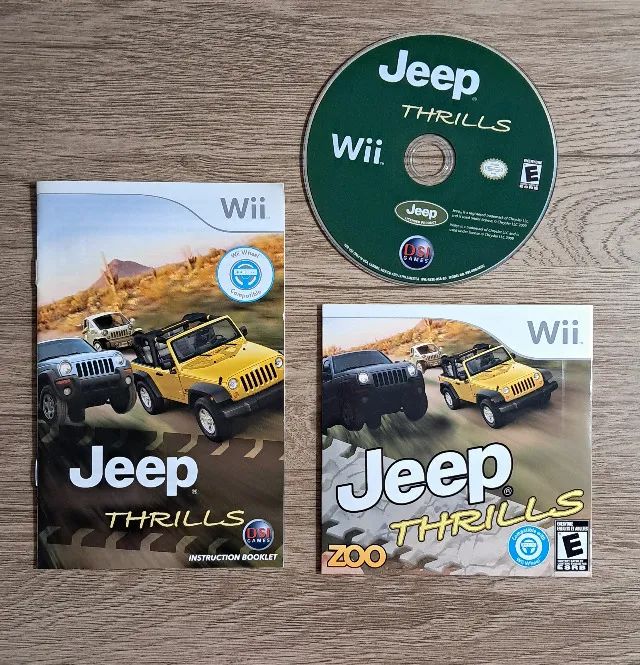 Jogo Jeep Thrills Wii - com volante