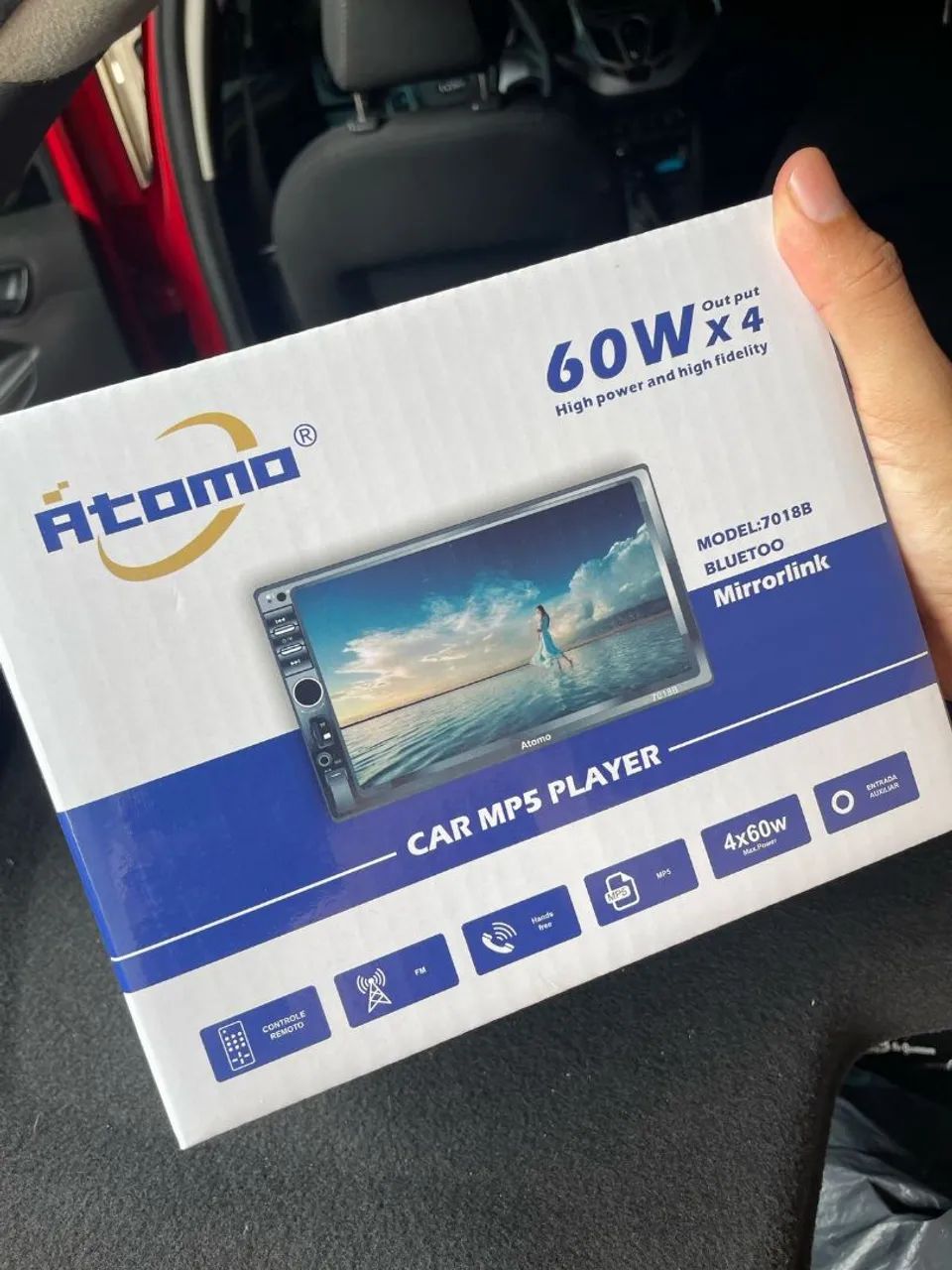 Central Multimídia Atomo Car Mp5 Player 7018B