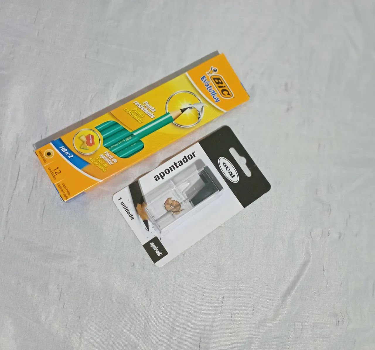 Kit de Lápis Bic Evolution + Apontador Oval