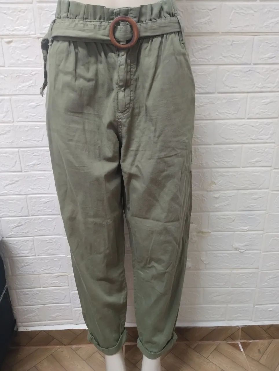 Calça estilo Bag Verde