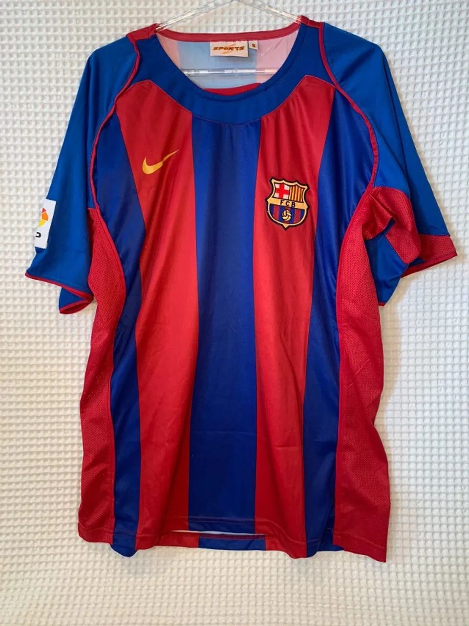 Camisa Bracelona - ESP Ronaldinho 10 2004 Home Adulto - Nike